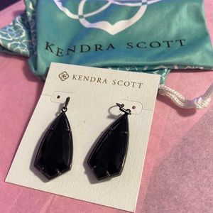 Kendra Scott Black Stone Earrings